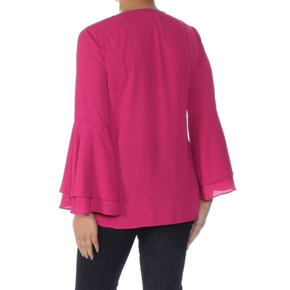 Alfani V-Neck Bell-Sleeve Blouse-24W - Picture 2 of 3
